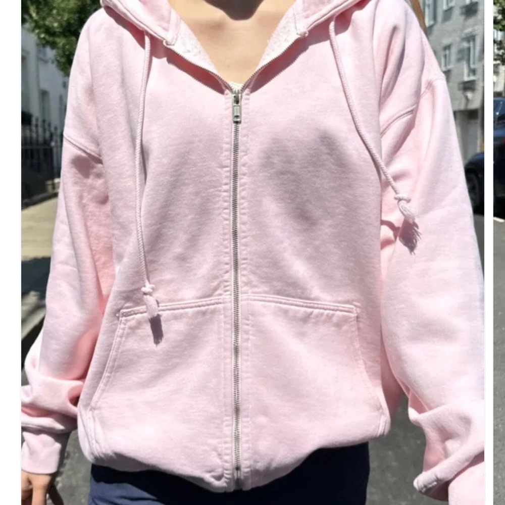 Pink Zip-Up Hoodie